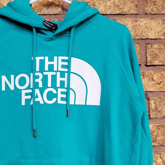The North Face Women's Teal Hoodie Size Medium - Picture 7 of 10